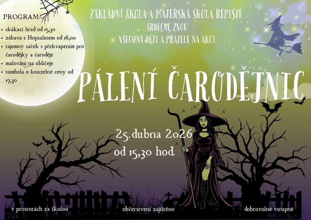 2026 pálení čarodějnic plakát